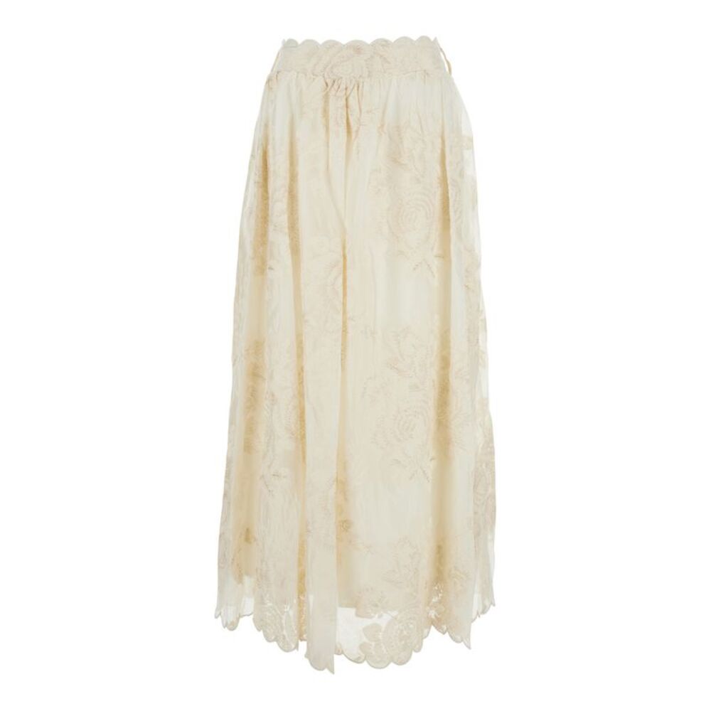 Dream Catcher Women Dress 'Maddy' With V-Neck And Lace Details In White Women